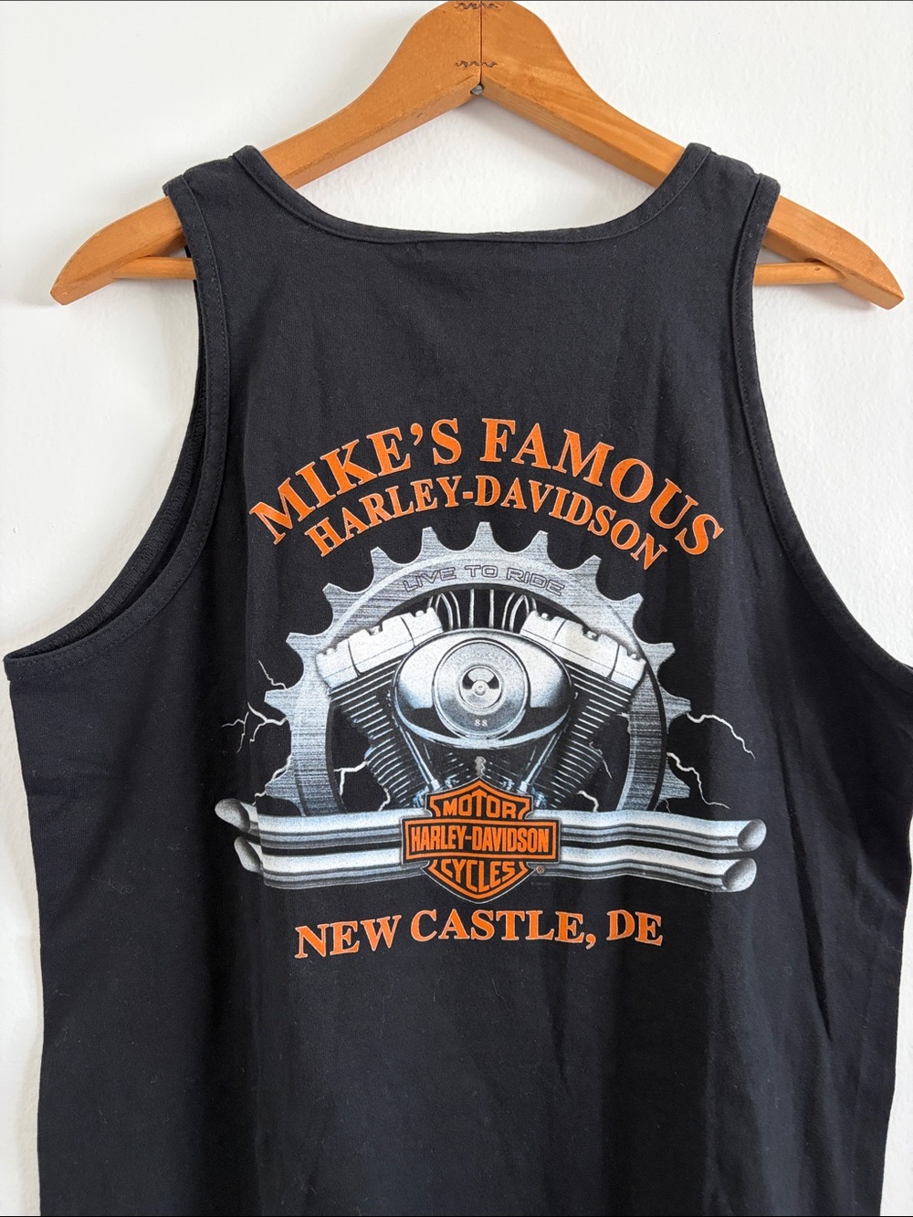 Vintage Harley-Davidson "Legends" Black Graphic Tank Top
